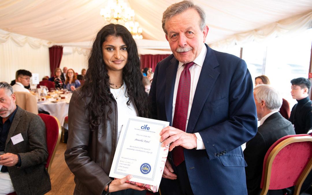 CIFE Award Presentation at The House of Lords – Student of the Year